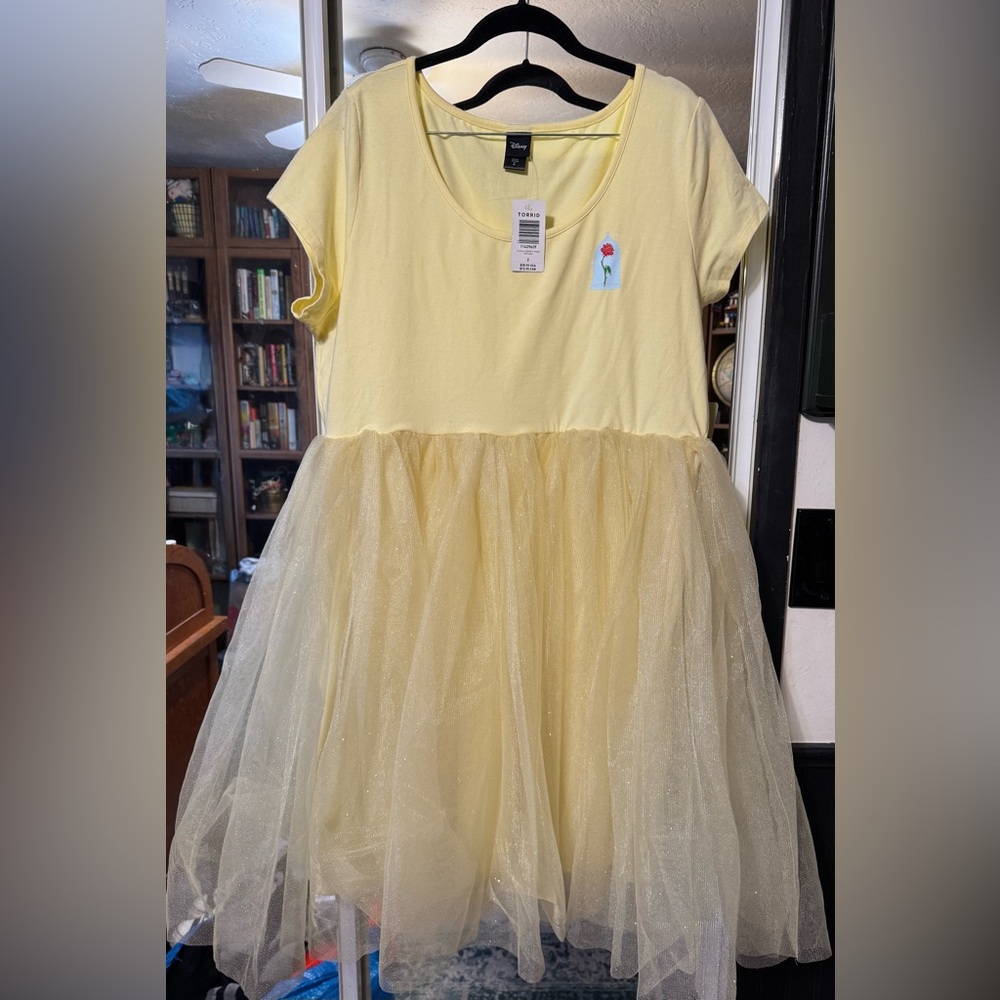 Yellow Belle Halloween Dress with Tulle Skirt